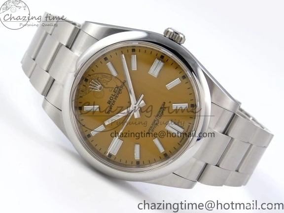0504 WaterResistant OYSTER PERPETUAL 124300 41MM VSF 1:1 BEST EDITION 904L STEEL YELLOW DIAL VS 1769
